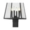 Z-Lite Broughton Outdoor Post Mounted Fixture, 4-Light, 12.5 In.W x 115.75 In.H, Black/Clear Beveled 521PHBS-536P-BK - alternate 8